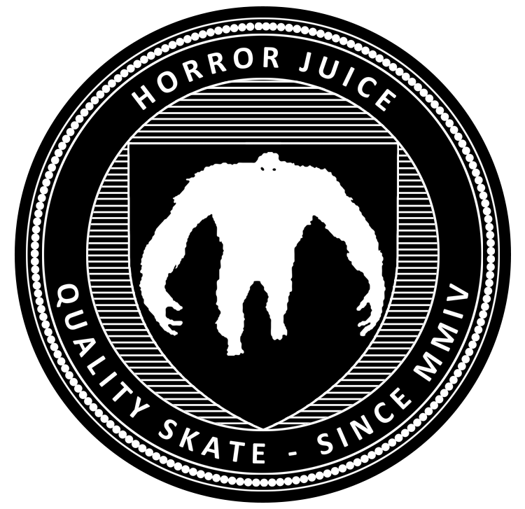 Emblème Horror Juice noir & blanc.
