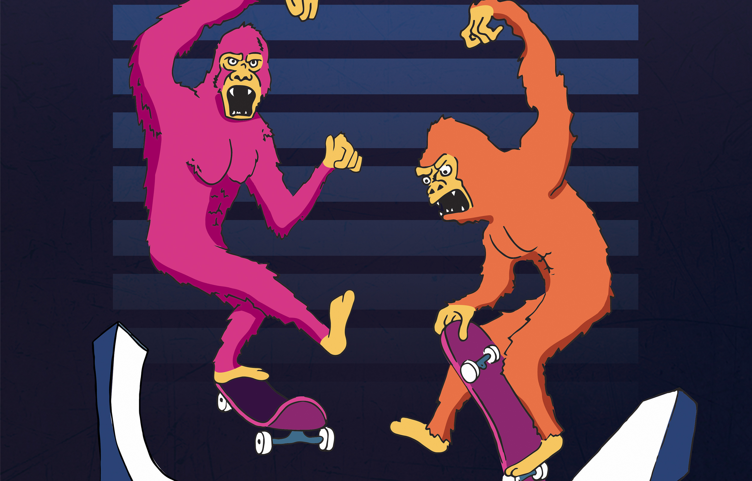 Affiche réalisé pour le contest de skate organisé par la marque Horror Juice
