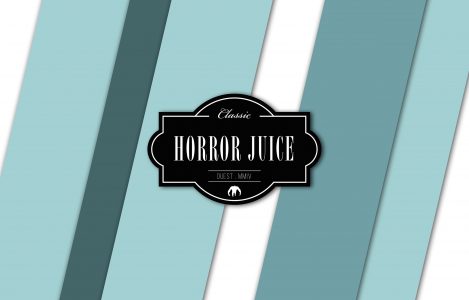 Bandeau pour wordpress avec le logo Horror Juice fait pour la collection de planches de skate "Primate"