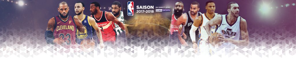 Bandeau intégré sur le site CGR Events pour habiller la page de la saison NBA 2017-2018.