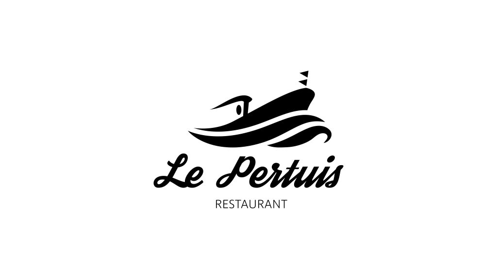 Logo restaurant en noir