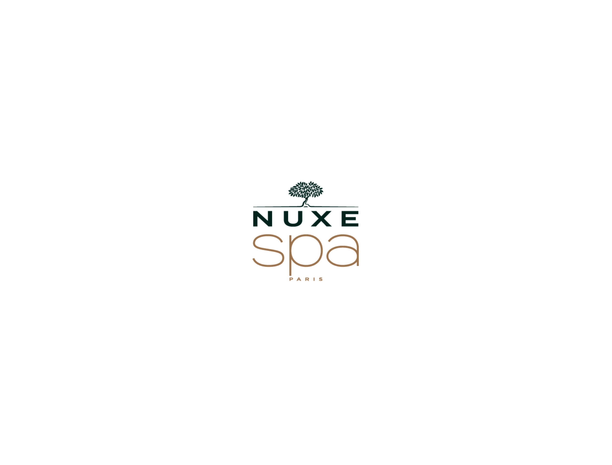 Logo Spa Nuxe sur fond blanc.