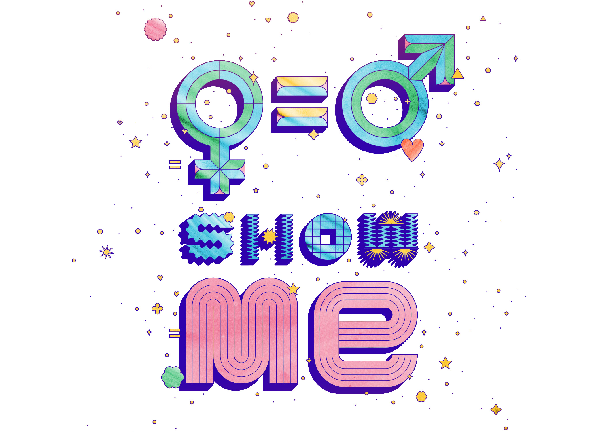 Affiche égalité femmes-hommes pour la soirée "Show Me".